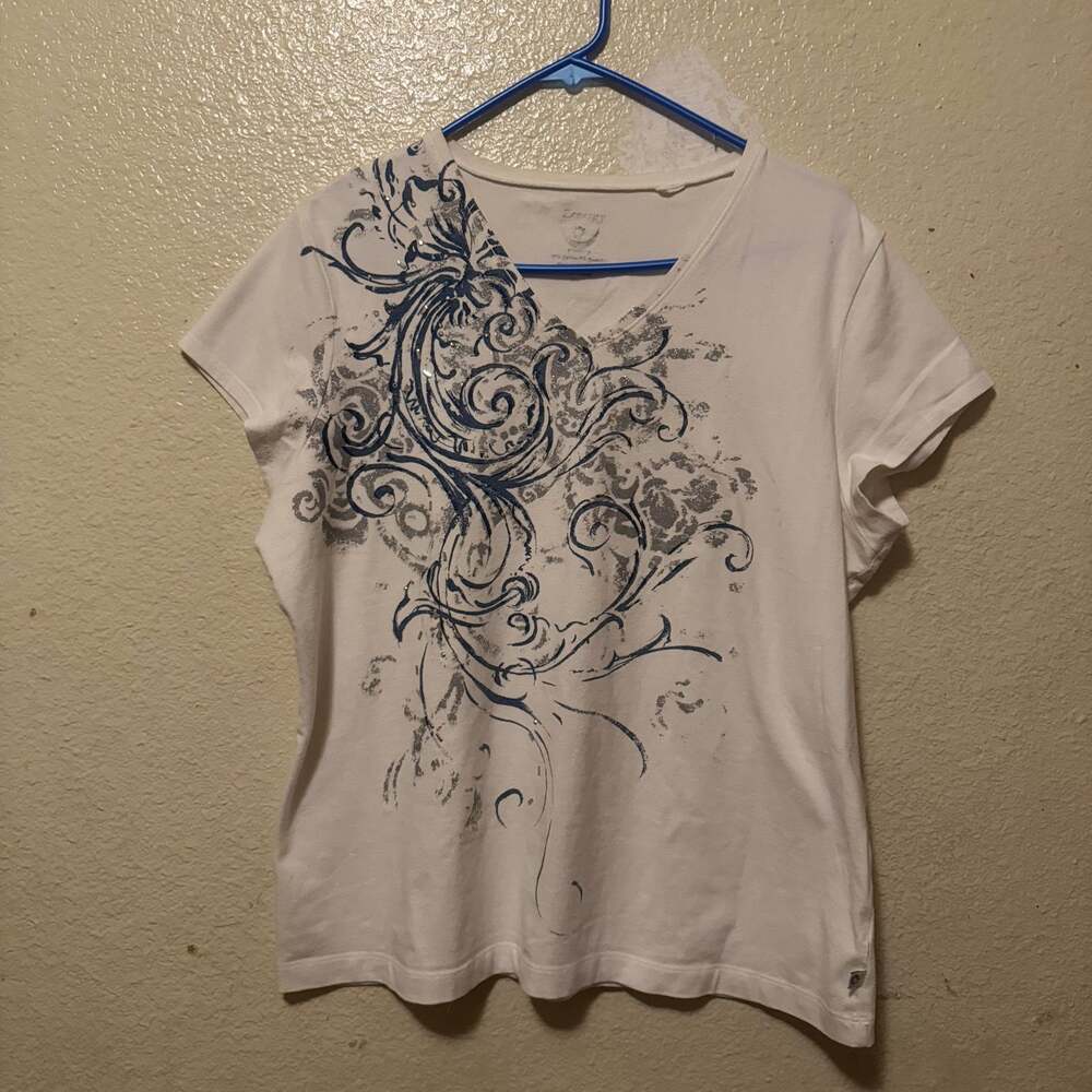 Modern Couture Tribal Motif Henley T-Shirt